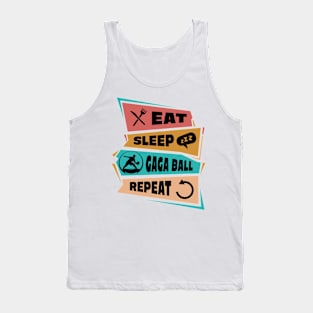 Eat Sleep Gaga Ball Repeat Tank Top